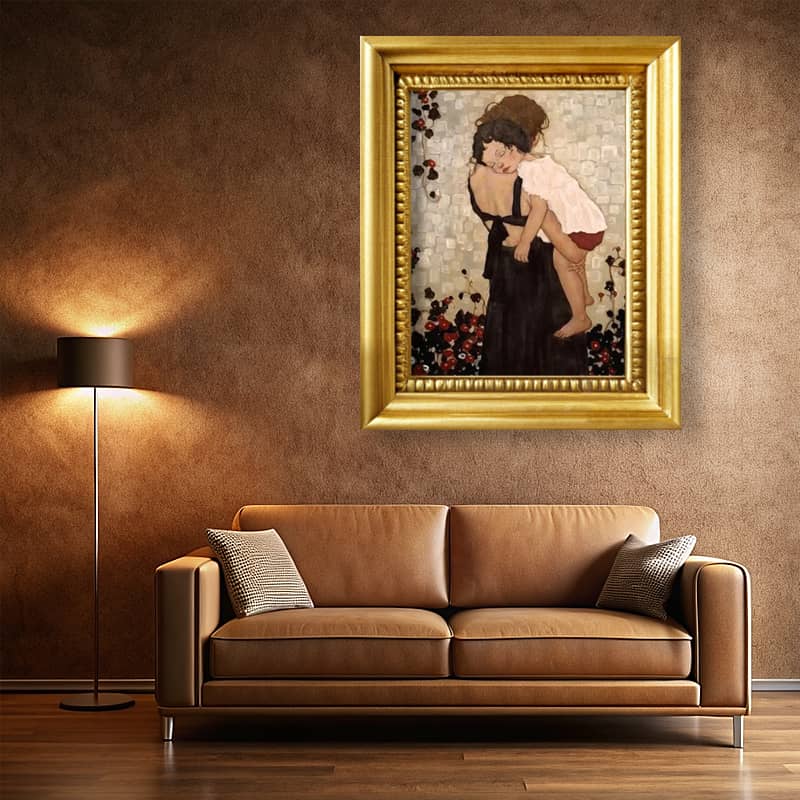 Mother Holding Child by Gustav Klimt 1905 – Famous Paint by Number