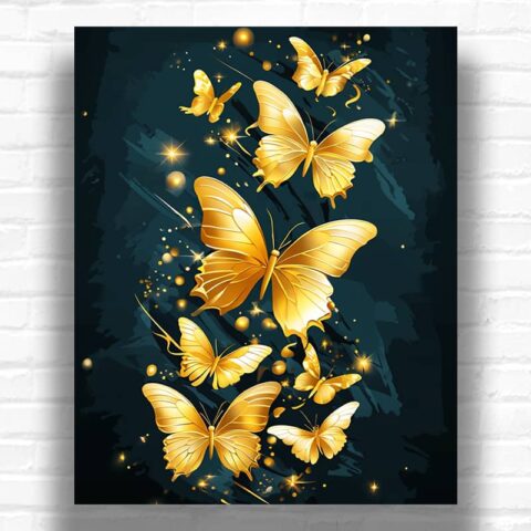 Pretty Butterflies - Paint by Numbers Kit Pretty Butterflies - Paint By Numbers Kit