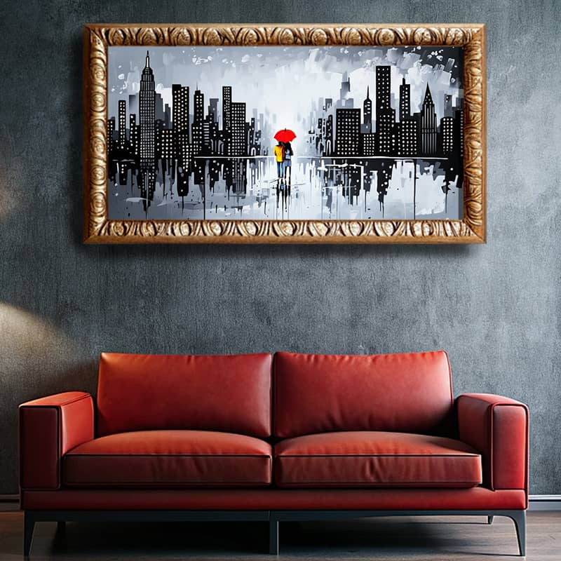 Rainy Day in NYC Paint by Number – Extra Large Canvas