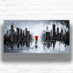 Rainy Day in NYC Paint by Numbers Kit – Extra Large Canvas