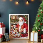 Santa Claus with Christmas Gifts - Paint by Number Kit