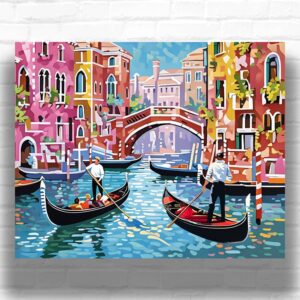 Sunny Day in Venice Italy - City Paint by Numbers
