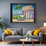 Surf Trip on Hippie Van - Paint by Numbers Kit