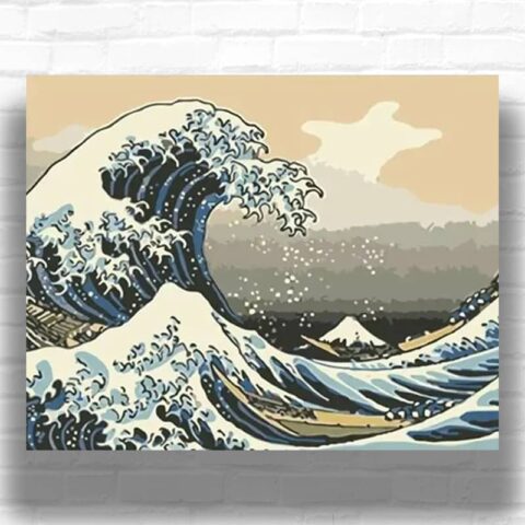 The Great Wave off Kanagawa by Katsushika Hokusai 1831 – Paint by Numbers