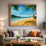Tropical Paradise Beach - Paint by Number Kit