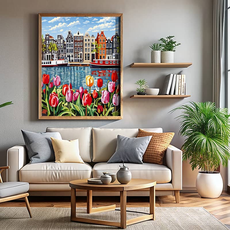Tulips in Amsterdam - Paint by Numbers