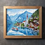 View of Hallstatt Austria - Paint by Number Cityscapes