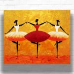 Abstract Dancing Women - Abstract Paint by Number Kits