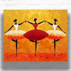 Abstract Dancing Women - Abstract Paint by Number Kits