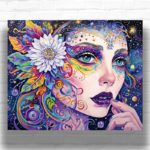 Abstract Mosaic Woman Face - Paint by Numbers Kit