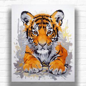 Baby Tiger Cub - Paint by Numbers Tiger