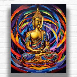 Buddha Circle - Buddha Paint by Numbers