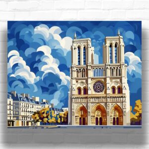 Cathedral Notre Dame de Paris - Paint by Numbers Kit