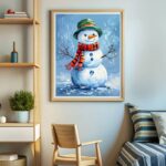 Christmas Snowman - Christmas Paint by Number