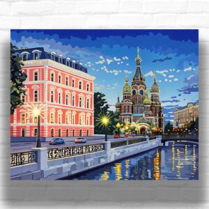 Church in Saint Petersburg - Paint by Numbers Architecture