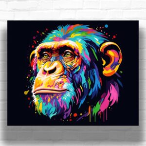 Colorful Chimp - Paint by Numbers Kit
