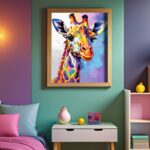 Colorful Giraffe - Animal Paint by Number Kits