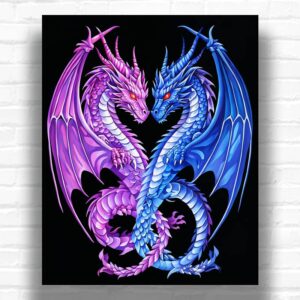 Dragon Heart - Paint by Numbers Dragon