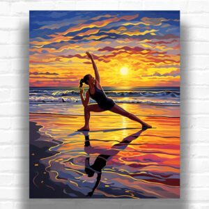 Fitness on the Beach - Paint by Numbers People