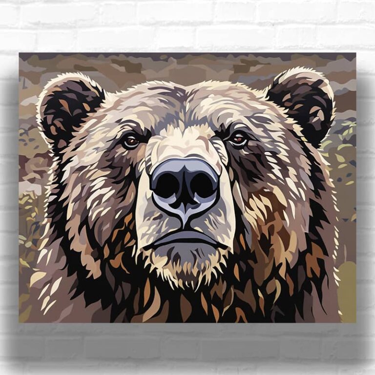 Grizzly Bear - Paint by Numbers Kit