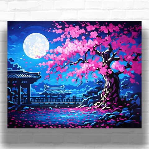 Japan at Night - Paint by Numbers Kit