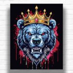 King Bear - Paint by Numbers Bear