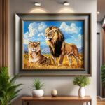 Lions of the Savanna - Paint by Numbers Lions
