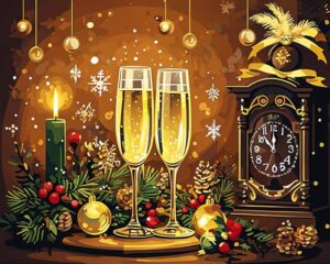 New Year’s Eve - Paint by Numbers Kit