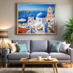 Old Town of Oia - Paint by Numbers Greece