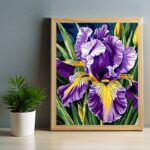 Rainbow Iris - Flower Paint by Number Kits