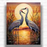 Sandhill Cranes - Paint by Number