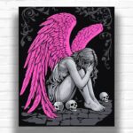 The Crying Angel - Angel Paint by Number