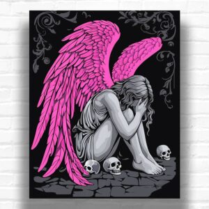 The Crying Angel - Angel Paint by Number