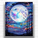 Twilight Moon - Paint by Numbers Moon