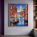 Venice at Night Italy - City Paint by Numbers