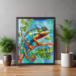 Watercolor Chameleon - Paint by Numbers Kits