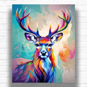 Watercolor Deer - Paint by Numbers Deer