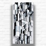 Abstract Art Grey Blocks Paint by Number – Large Scale Canvas