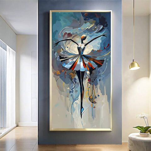 Abstract Ballet Paint by Numbers - Extra Large Canvas Art