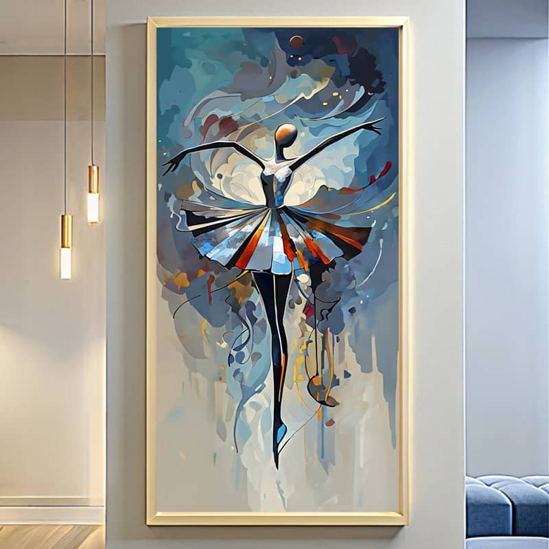 Abstract Ballet Paint by Numbers Kit - Extra Large Canvas Art