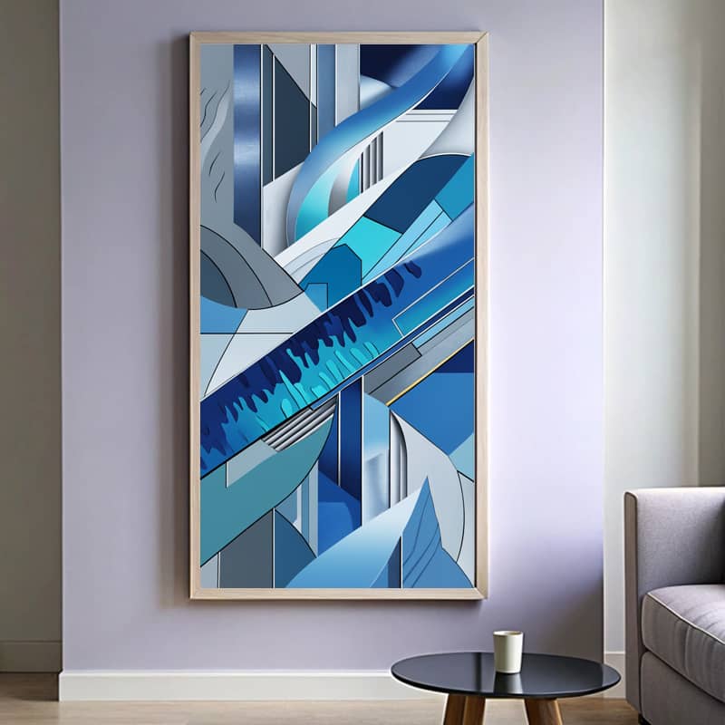 Abstract Contemporary Art Paint by Number – Extra Large Geometric Canvas