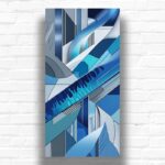 Abstract Contemporary Art Paint by Numbers Kit – Extra Large Geometric Canvas