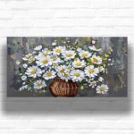 Abstract Flowers in a Vase Paint by Numbers Kit – Extra Large Canvas