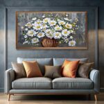 Abstract Flowers in a Vase Paint by Numbers – Extra Large Canvas