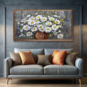 Abstract Flowers in a Vase Paint by Numbers – Extra Large Canvas