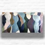 Abstract Human Figures Paint by Number - Largest Canvas Modern Art