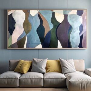 Abstract Human Figures Paint by Numbers - Largest Canvas Modern Art