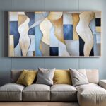 Abstract Human Form Paint by Numbers – Largest Horizontal Canvas Art