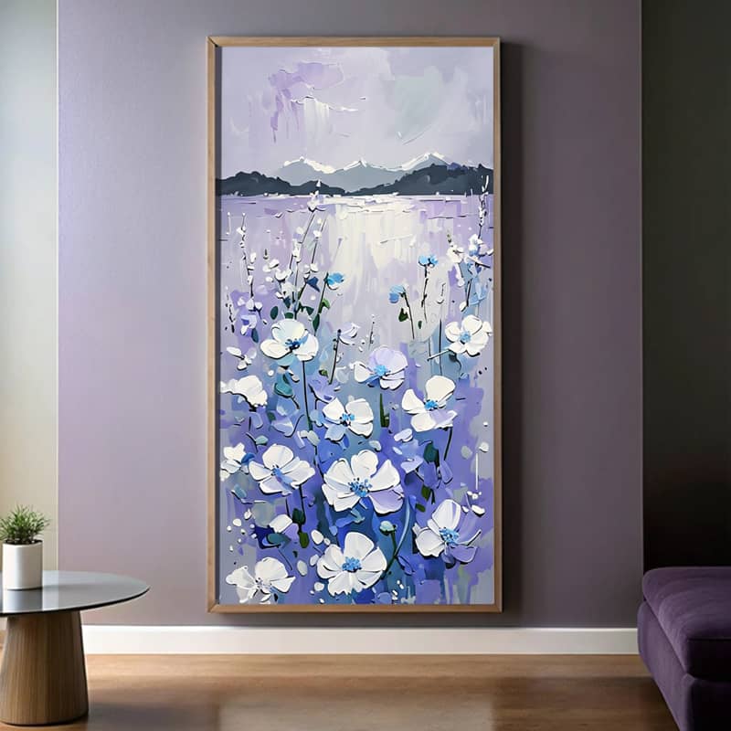 Abstract Wildflower Painting – Large Scale Paint by Number