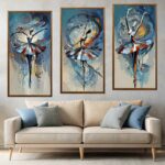 Ballerina Abstract 3 Panel - Paint by Numbers